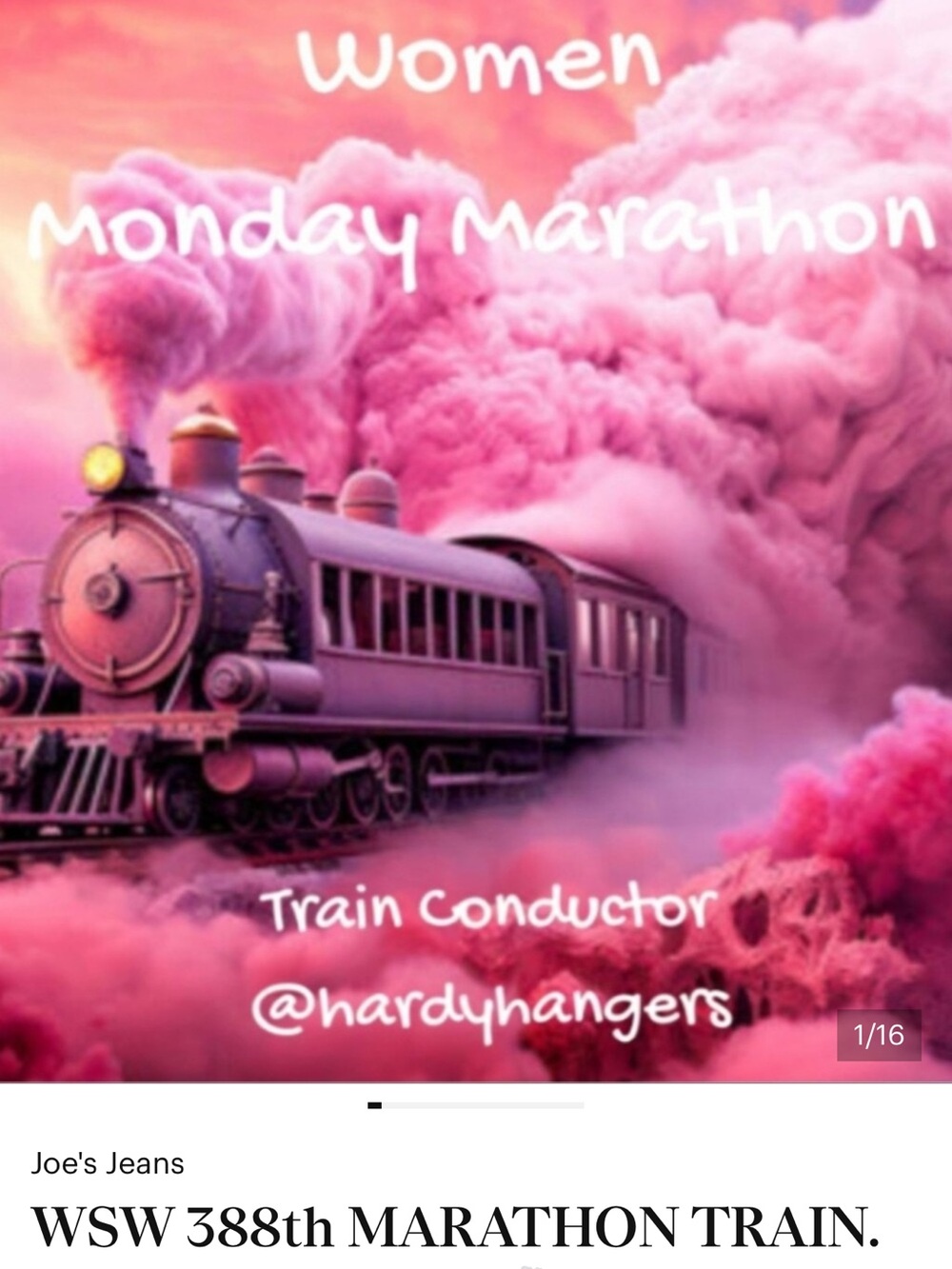 Mon 9/14 WSW Train 25$ and under ❤️